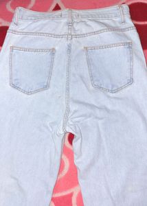 Light Wash Ripped Denim Jeans