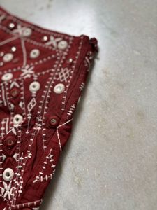Embroidered Vest &amp; Shorts Set