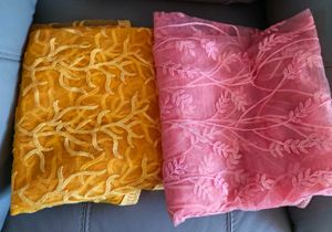 Embroidered Floral Scarves - Set of 2