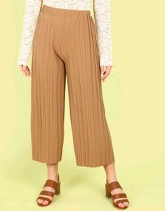 Insua Flared Khaki Palazzo