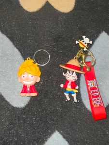 One Piece Keychains - Luffy & Sanji