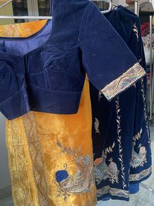 Velvet Zari Work Lehenga