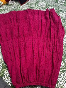 Pink Chikankari Cotton skirt