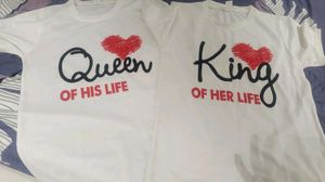 Matching King & Queen Couple T-Shirts
