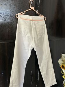 Beige Straight Jeans
