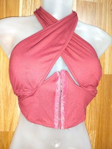 Pink Criss Cross Top 26oct10
