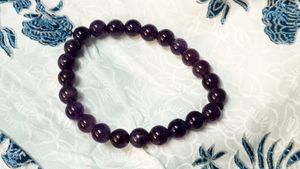 Amethyst Bracelet- 8mm beads