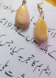 Resin art earrings