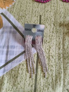 Sparkling Earrings and Oxidised