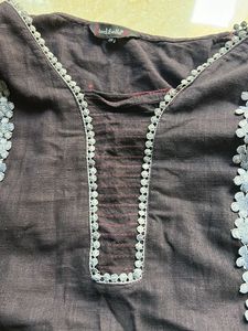 Lace Work Straight Kurta