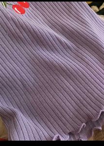 Cute Purple Cherry Tank Top