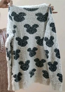 Mickey Mouse Fuzzy Knit Sweater