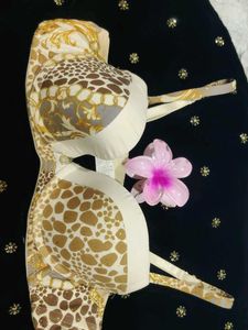 Patterned Push-Up Bra