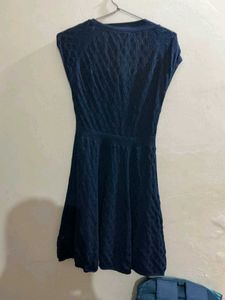 Navy Blue Knit Dress