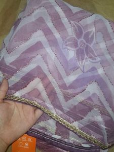 Lavender Saree