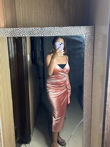 Long Satin Party Dress