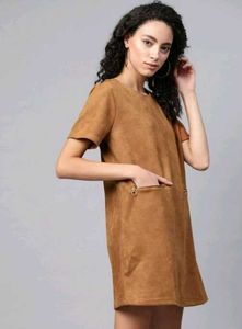 Brown Shift Dress