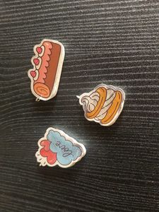 Food Phone Charms ×3