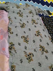 Floral Print Kurti Set