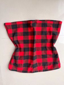 Red Plaid Tube Top