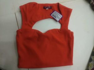 Red Sweetheart Top
