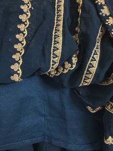 Elegant Embroidered Kurta Pallazo Set