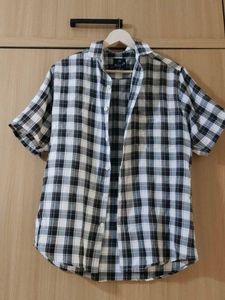 Mint Black & White Checkered Shirt