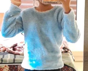 Blue Fuzzy Sweater