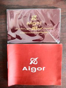 Rare Aigor Two Tone Men&#39;s Wrist Watch