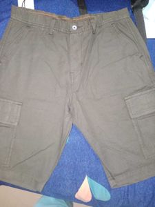 Reslag Men Mid-rise Cotton Cargo Shorts