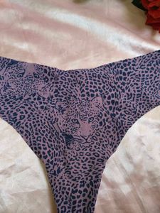 Animal Print Thong