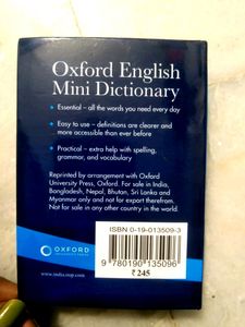 Oxford English Mini Dictionary.