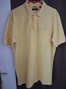 Celio Yellow Polo T-Shirt