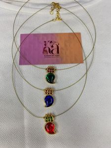 Combo Mango Palak Invisible Necklace