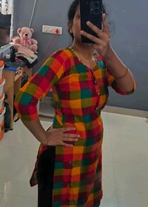 Colorful Checkered Kurta