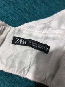 171611. Zara Green Checkered Crop Top