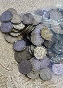 5 Ruppee Vintage Indian Coins