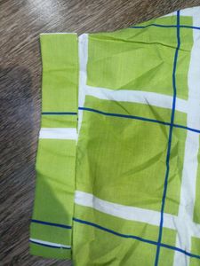 Checked Shirt Top With Tie-up