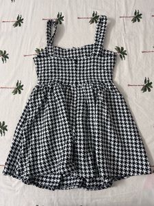 Houndstooth Fit &amp; Flare Dress