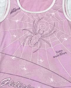 Y2K Glittery Spider Tank