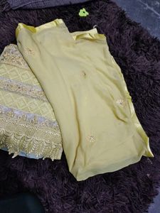 yellow suit material