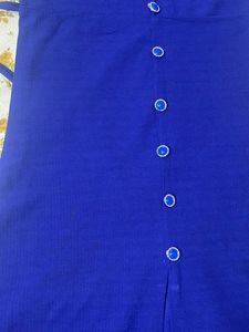 Navy Blue Dress With slit