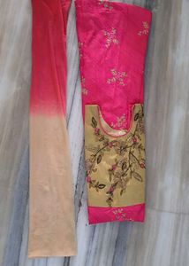Pink Embroidered Anarkali Dress