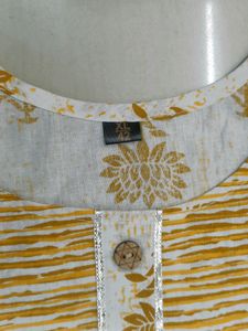 Women Cotton Kurti Pant Dupatta Combo Set