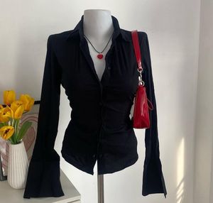 Dark Navy Blue  Fitted Shirt