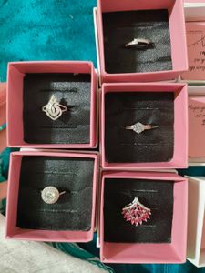 Assorted Fashion Rings Combo Of 6