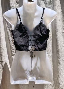 14J. SEXY BLACK CROP TOP