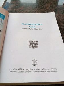 MATHEMATICS TEXTBOOK FOR CLASS XII