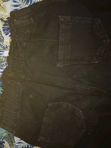 Black Raw Hem Jeans