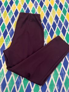 Burgundy Casual Pants